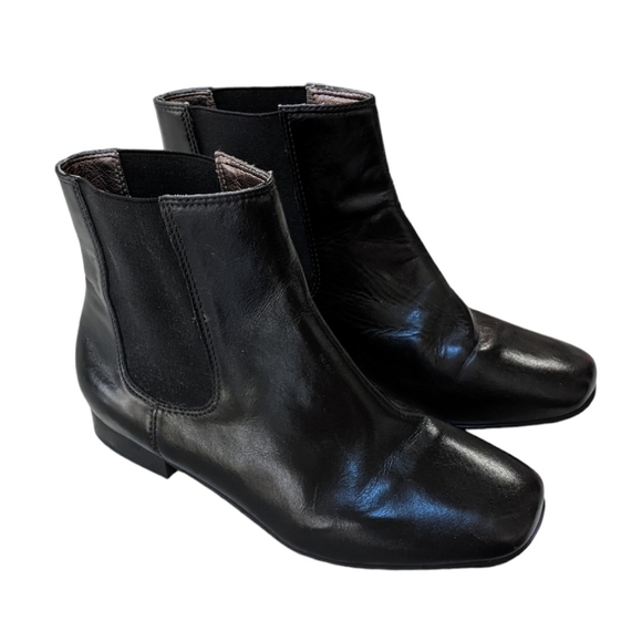 J. Jill Black Leather Chelsea Ankle Boots - Picture 2 of 8